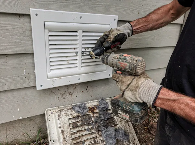 Dryer Vent Cover Replacement in Green