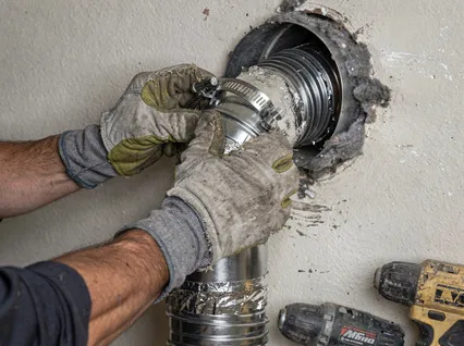 Dryer Vent Hose Installation in Green