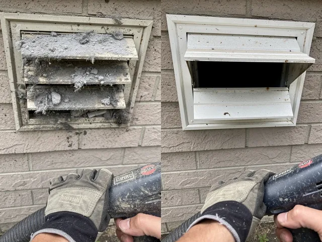 Professional dryer exhaust vent cleaning by Green Dryer Vent Cleaning in Green