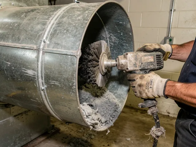 Industrial-grade dryer vent cleaning by Green Dryer Vent Cleaning in Green
